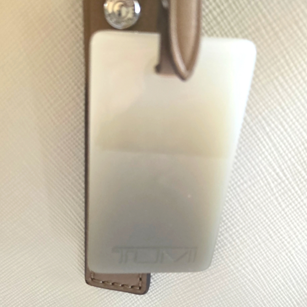 New! Tumi Verona Double Zip Satchel Villa Bag Purse SAND COATED Twill - Picture 6 of 14